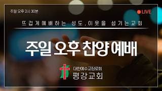 2026/03/08 평강교회 오후찬양예배#평강교회이용철목사#의정부평강교회-썸네일
